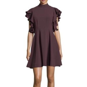 CINQ A SEPT Reina Ruffle Sleeve Dress